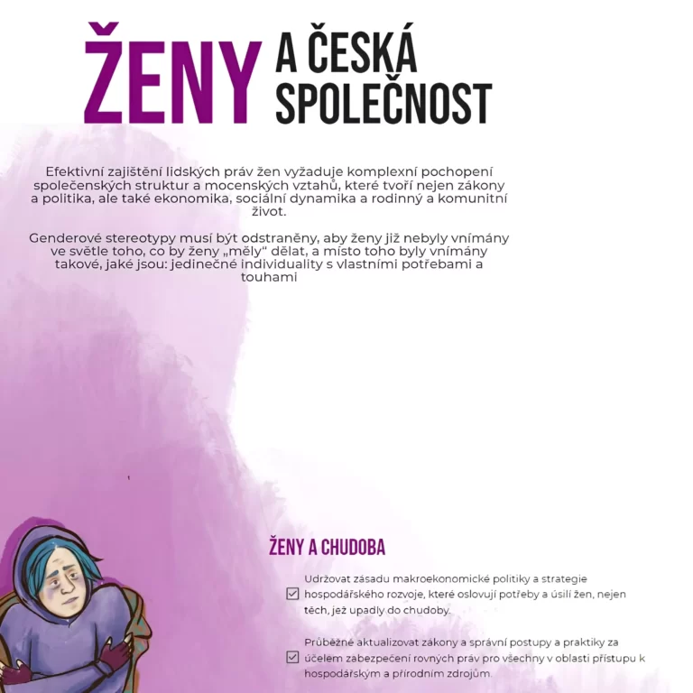 Ženy a česká společnost mapuje mezinárodní úmluvu z roku 1995.